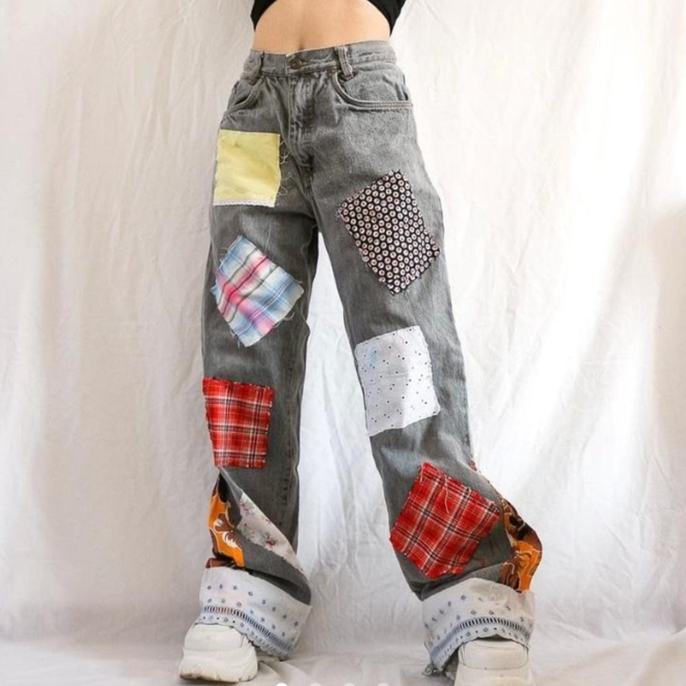 upcycled handmade jeans